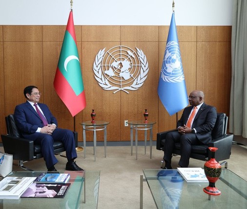 PM meets UN General Assembly President - Ảnh 1.