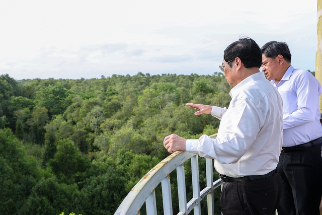 Prime Minister visits most unique biodiversity conservation area in Mekong Delta  - Ảnh 6.
