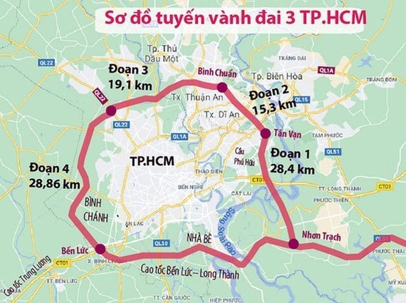 Construction of Ring Road No. 3 in HCMC set to start in June next year - Ảnh 1.