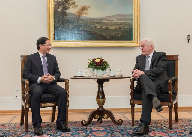 Vietnamese Foreign Minister holds talks with German counterpart - Ảnh 1.