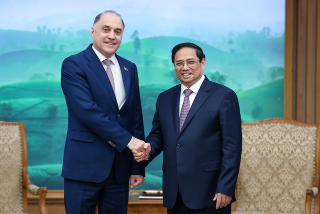 Prime Minister hosts Belarusian State Secretary of Security Council- Ảnh 1.