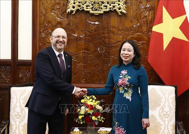 Acting President hosts receptions for new Ambassadors to Viet Nam - Ảnh 1.
