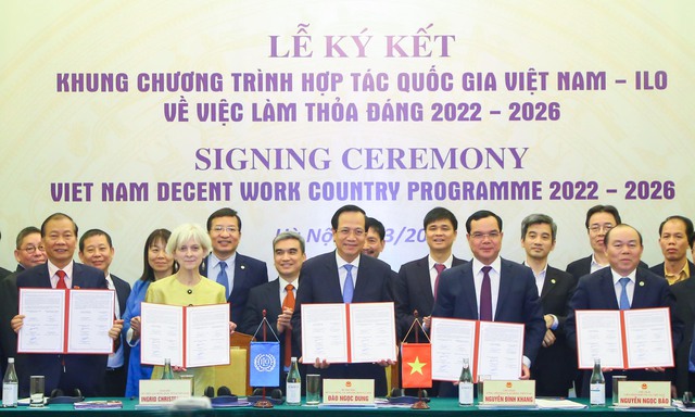 Decent work country program for 2022 – 2026 singed - Ảnh 1.