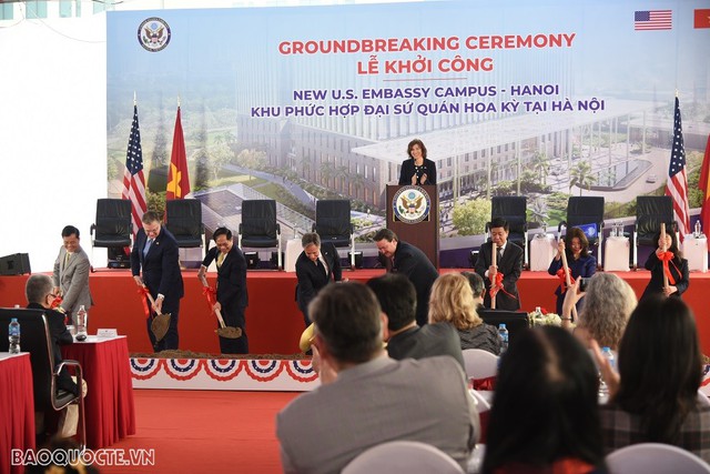 Construction begins on new U.S. Embassy in Ha Noi  - Ảnh 1.