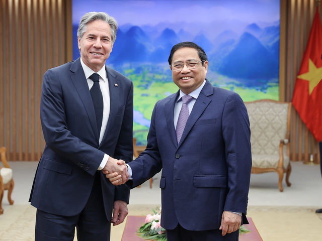 Prime Minister hosts U.S. Secretary of State - Ảnh 1.