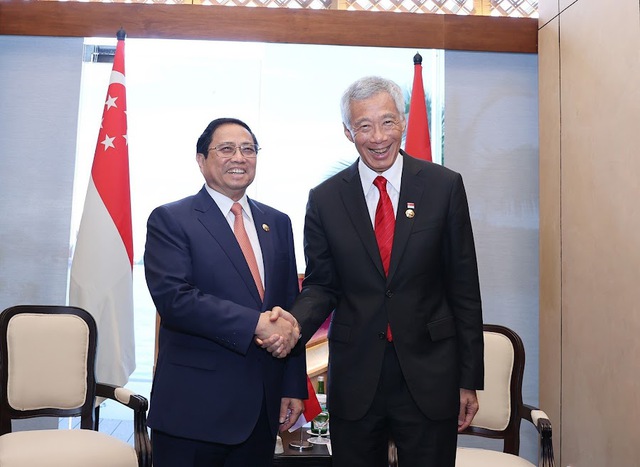 Prime Minister meets with Lao and Singaporean counterparts