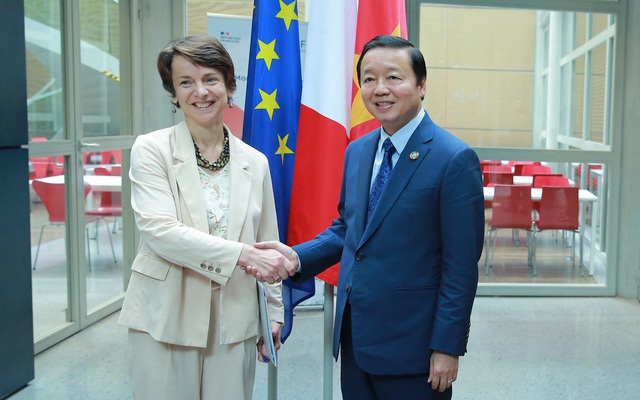 Deputy PM meets AFD Deputy Director General in Paris  - Ảnh 1.