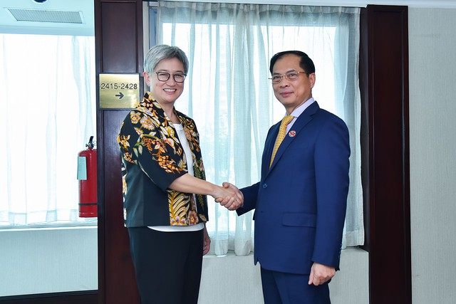 Foreign Minister meets Indian, Australian counterparts in Indonesia  - Ảnh 3.