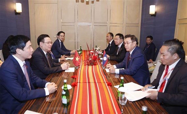 Top Vietnamese legislator meets foreign leaders in Jakarta  - Ảnh 1.