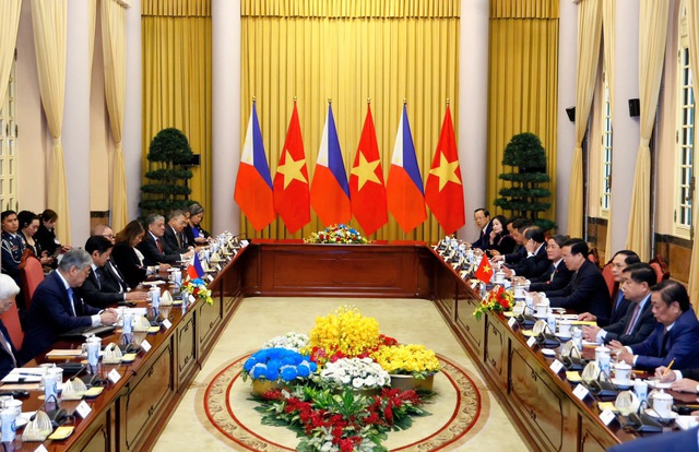 Vietnamese, Philippine Presidents hold talks - Ảnh 2.
