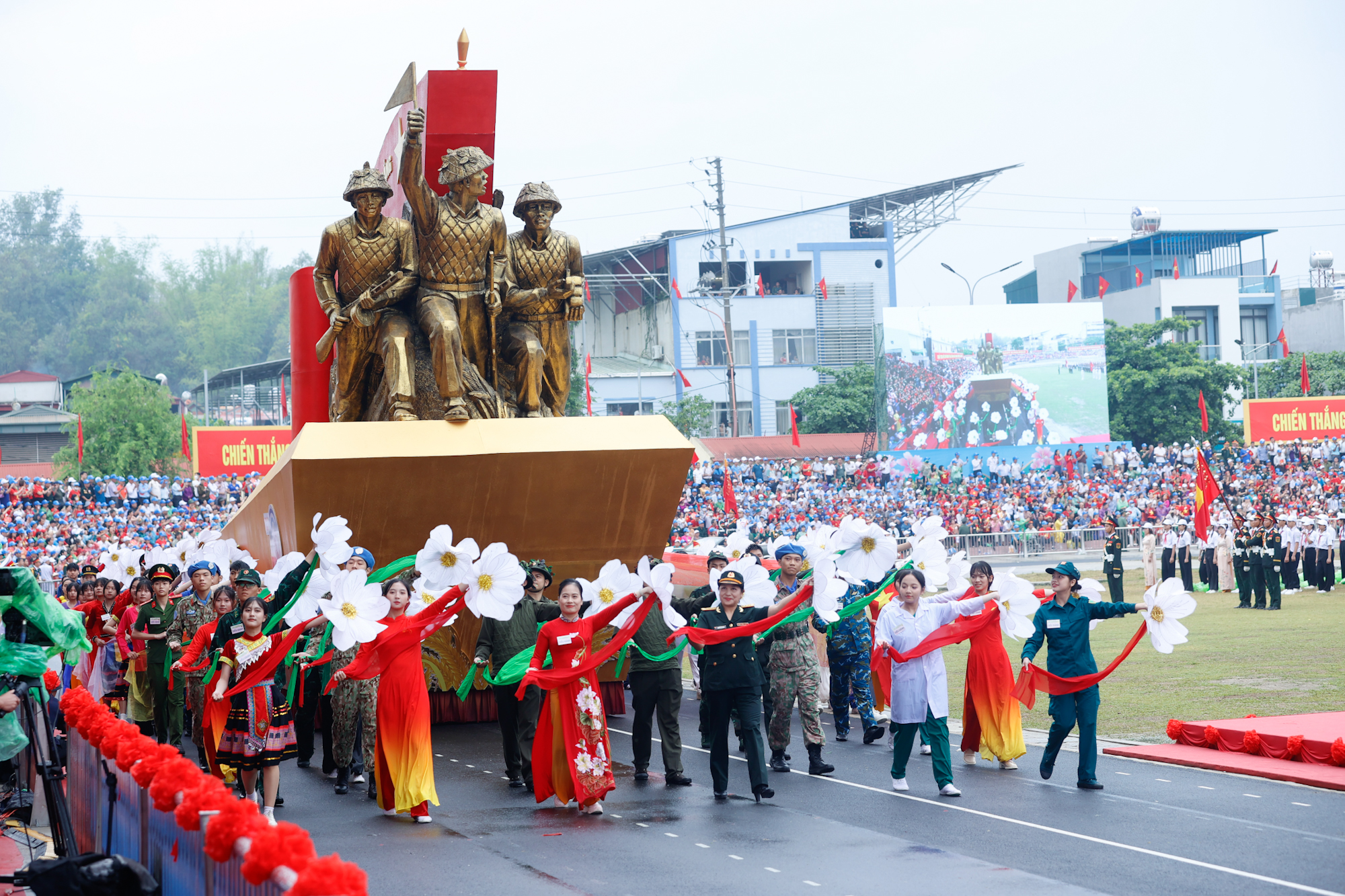 Grand military parade for Dien Bien Phu Victory celebration