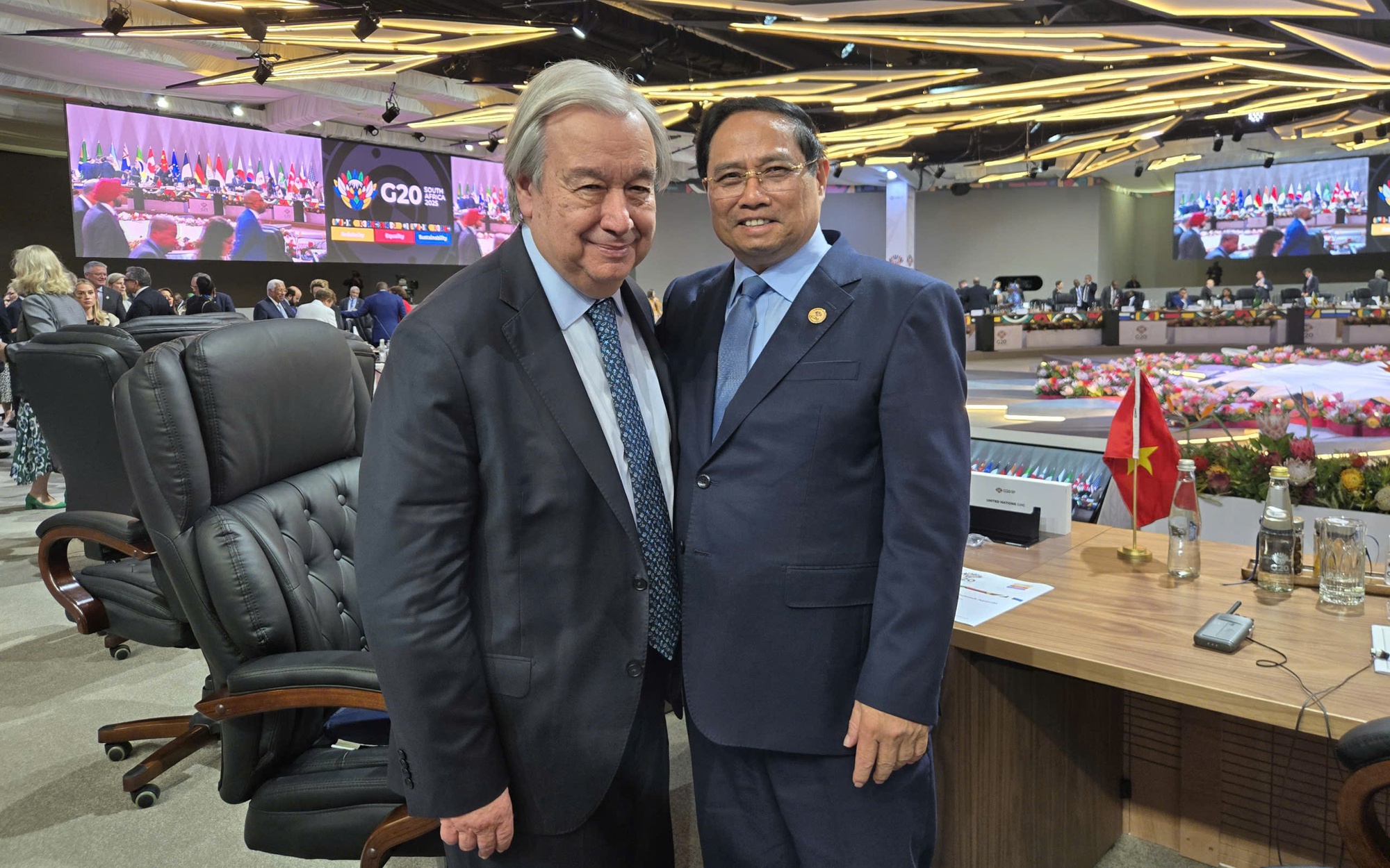 Prime Minister Pham Minh Chinh meets UN Secretary-General, Australian counterpart in South Africa