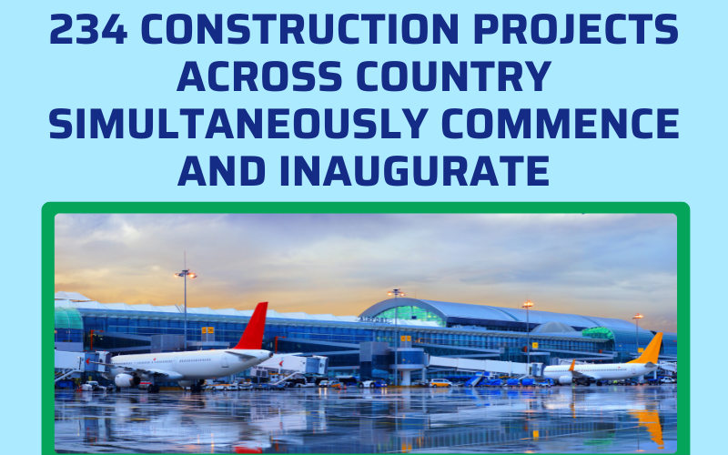 INFOGRAPHICS: 234 key projects across country simultaneously commence and inaugurate