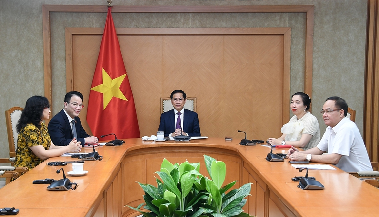 Le vice-Premier ministre Bui Thanh Son détient un appel téléphonique avec le vice-président de la CE - ảNH 1.