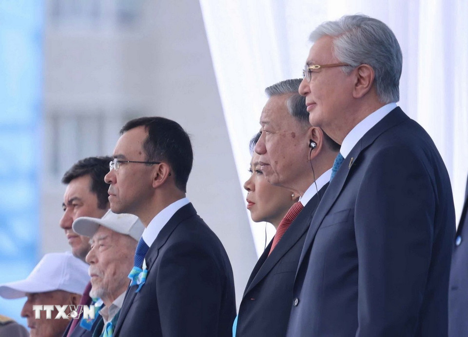 General Secretary To Lam attends victory parade in Astana - Ảnh 1. General Secretary To Lam attends victory parade in Astana - Ảnh 1.