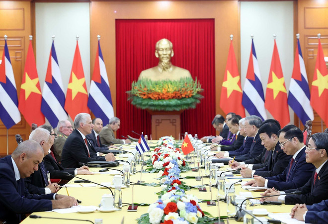 Party chief affirms Viet Nam's call for ending unilateral embargoes and sanctions against Cuba- Ảnh 2. Party chief affirms Viet Nam's call for ending unilateral embargoes and sanctions against Cuba- Ảnh 2.