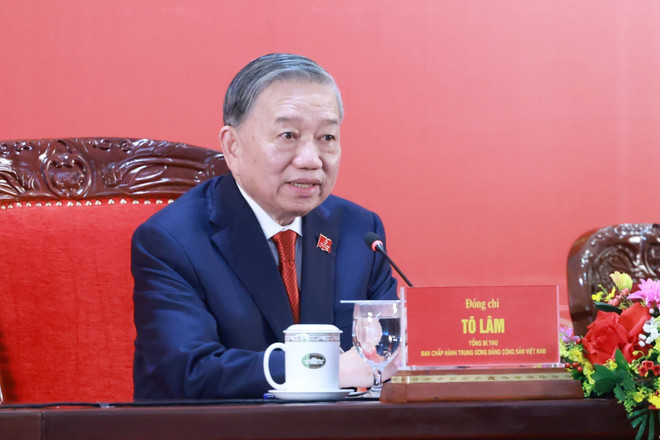 General Secretary To Lam chairs int'l press conference to announce outcomes of 14th National Party Congress- Ảnh 2.