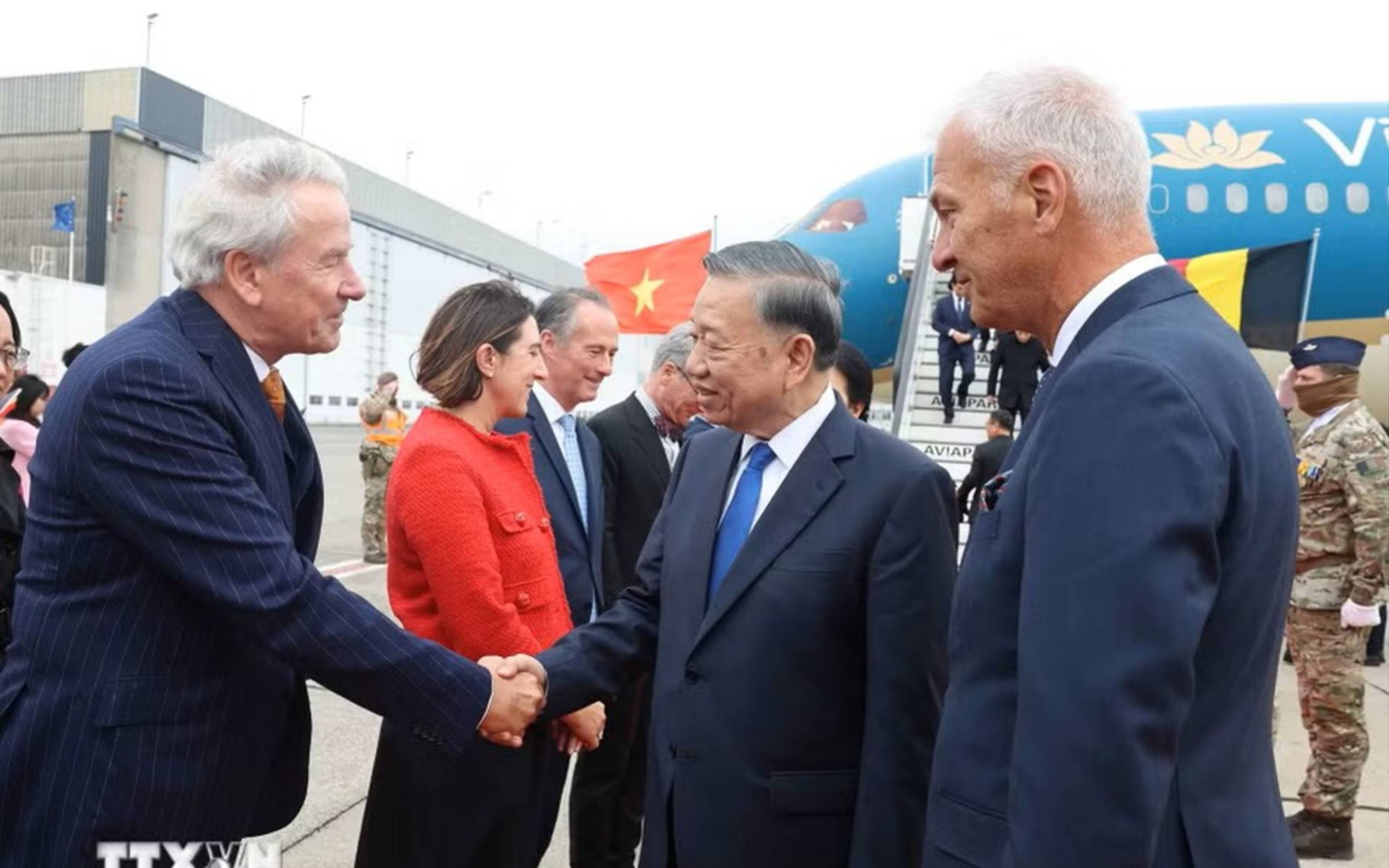 To Lam starts official visits to EU, Belgium