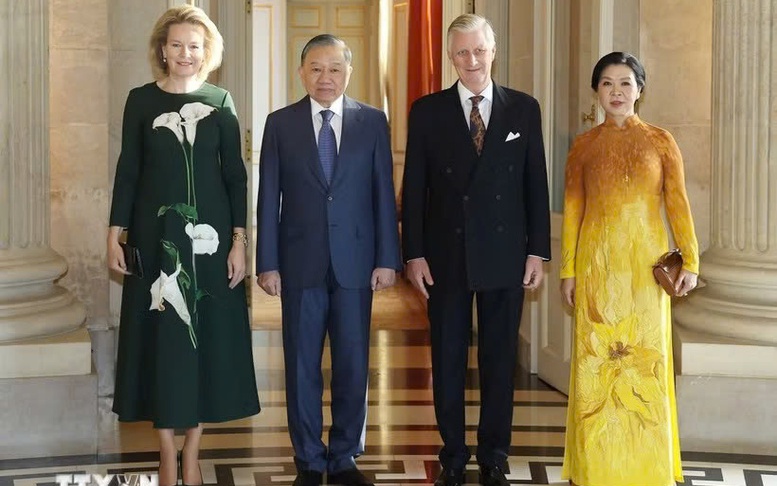 Top leader To Lam meets King Philippe of Belgium in Brussels