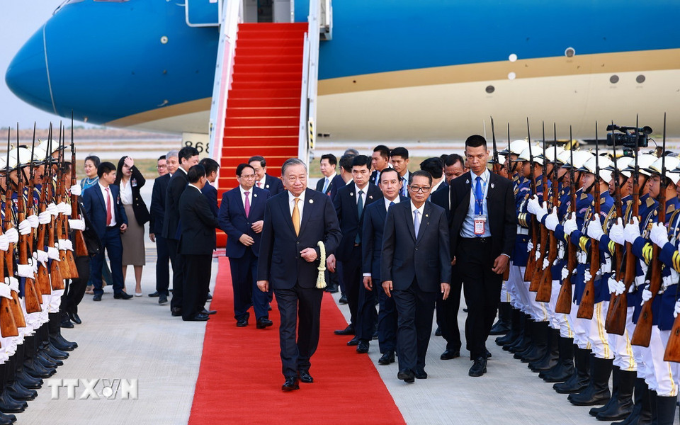 General Secretary To Lam starts State visit to Cambodia