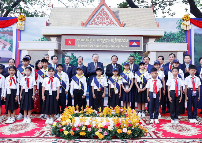 Construction begins on Cambodia-Viet Nam Friendship School in Phnom Penh- Ảnh 2.