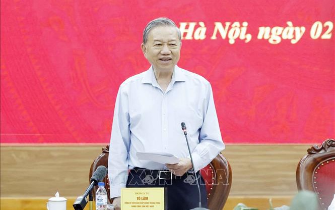 General Secretary To Lam calls for “master blueprint” for double-digit growth through 2045