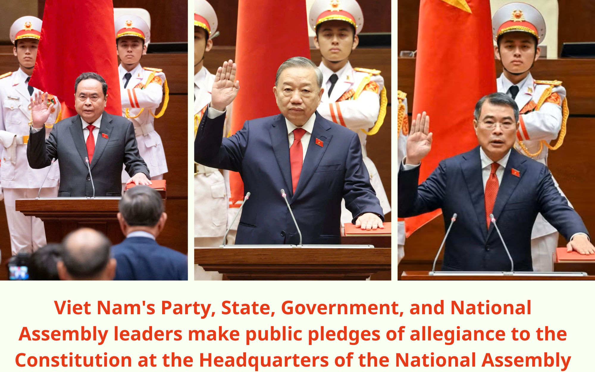 Foreign leaders congratulate top Vietnamese counterparts