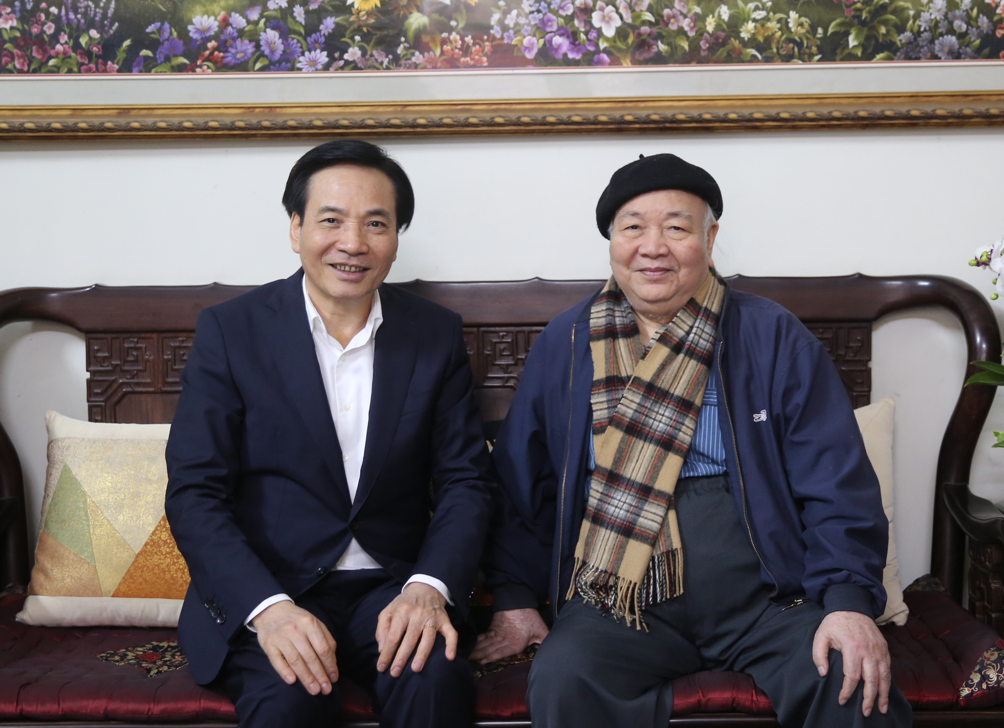 Bộ trưởng, Chủ nhiệm VPCP thăm, chúc Tết nguyên lãnh đạo Đảng, Nhà nước - Ảnh 4.