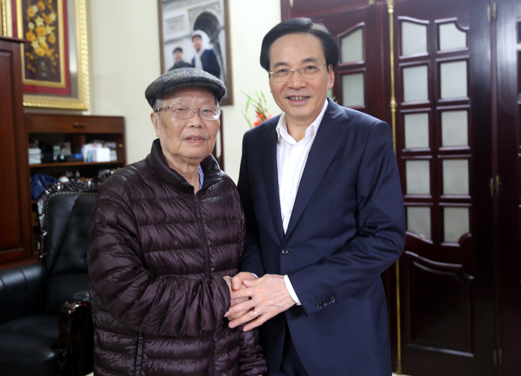 Bộ trưởng, Chủ nhiệm VPCP thăm, chúc Tết nguyên lãnh đạo Đảng, Nhà nước - Ảnh 1.