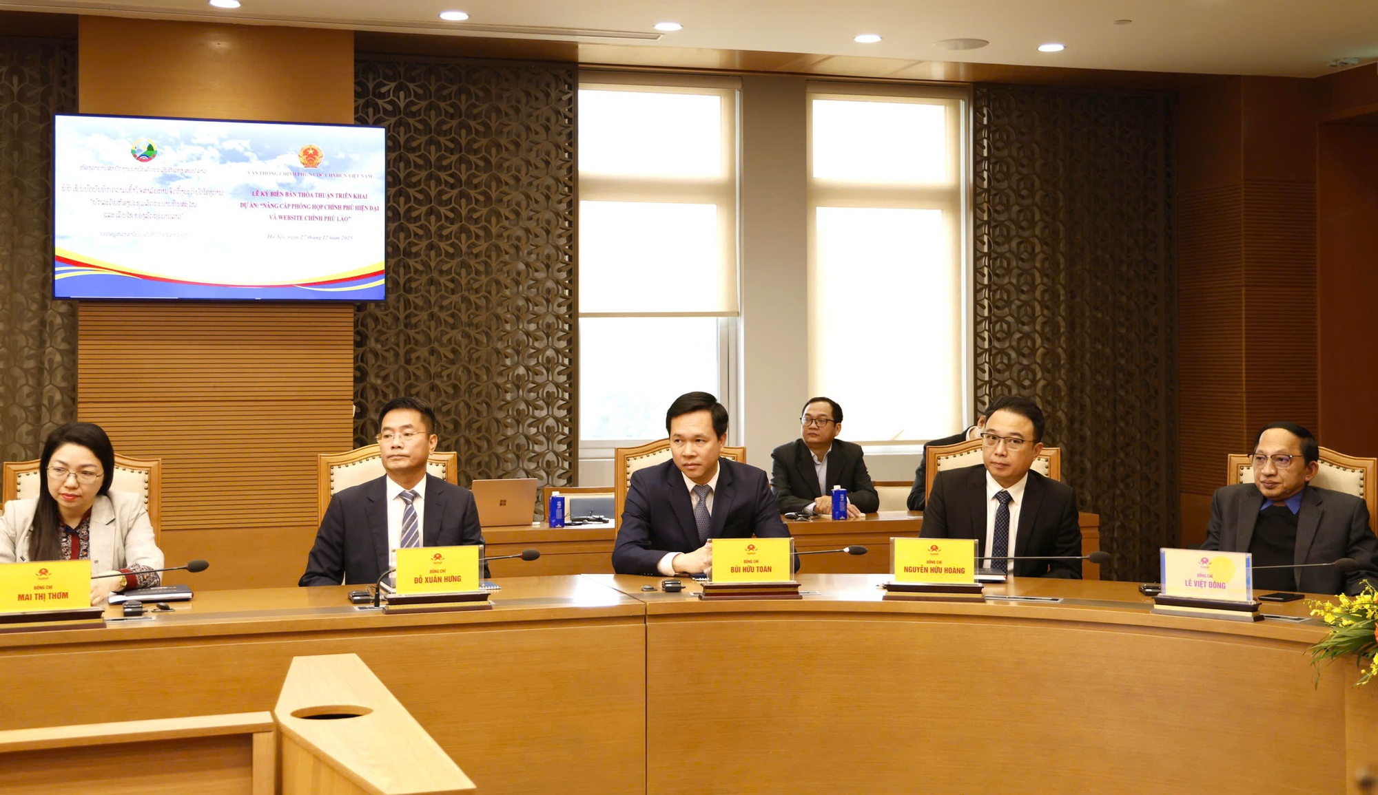 Thúc đẩy hợp tác giữa Văn phòng Chính phủ Việt Nam và Văn phòng Phủ Thủ tướng Lào- Ảnh 4.