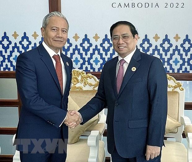 越南政府总理范明正会见泰国总理和马来西亚国会下议院议长 - Ảnh 2.