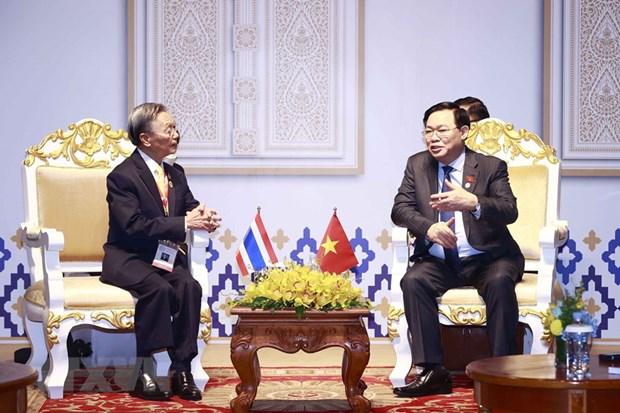 国会主席王廷惠会见泰国众议院议长 - Ảnh 1.