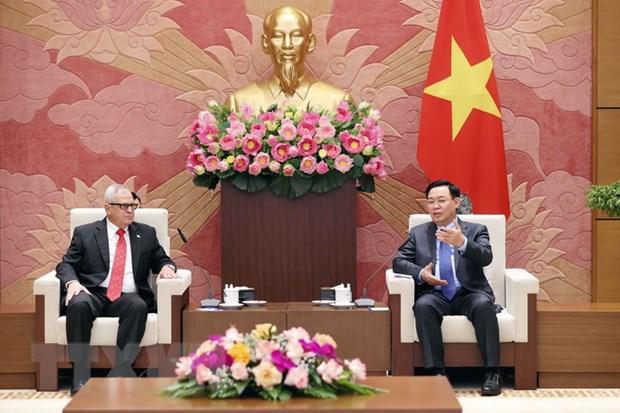 国会主席王廷惠会见古巴全国人民政权代表大会秘书长兼国务委员会秘书长 - Ảnh 1.