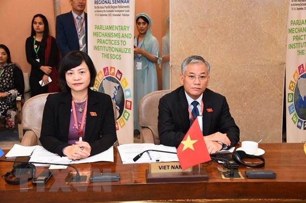 越南国会代表团出席议联亚太地区可持续发展目标会议 - Ảnh 1.