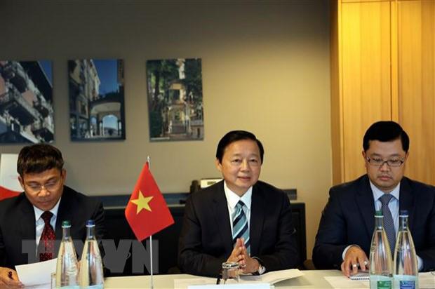 越南政府副总理陈红河出席2022年达沃斯世界经济论坛多场重要活动 - Ảnh 1.