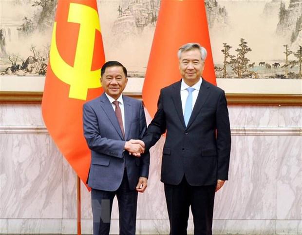 越共中央检查委员会主任陈锦秀访问中国 - Ảnh 1.