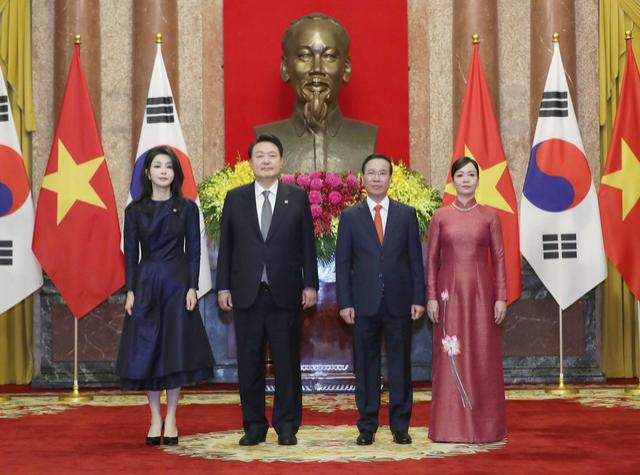 越南国家主席武文赏举行仪式 欢迎韩国总统访问越南 - Ảnh 4.