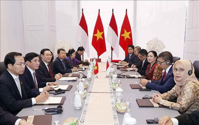 越南国会主席王廷惠与印尼国会议长普安•马哈拉尼举行会谈 - Ảnh 2.