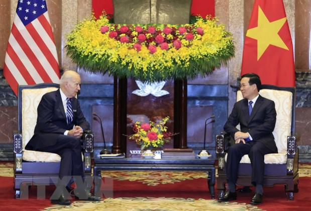 越南国家主席武文赏会见美国总统 - Ảnh 2.