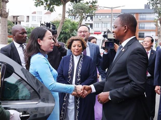 越南国家副主席武氏映春会见莫桑比克总统菲利佩·纳杜 - Ảnh 2.