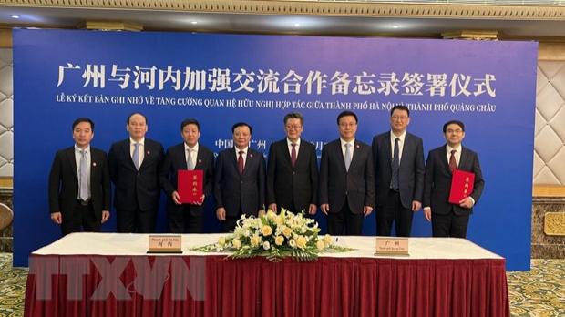 河内市与广州加强贸易、旅游合作 - Ảnh 2.