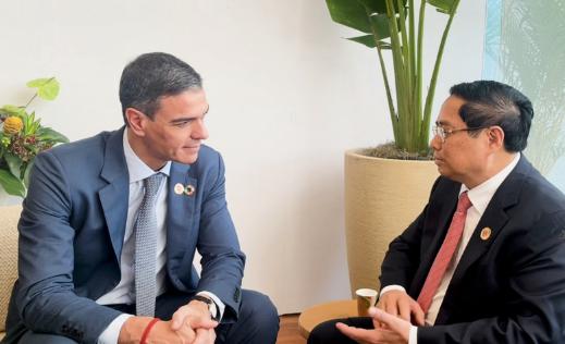 范明正总理会见西班牙首相桑切斯- Ảnh 1.