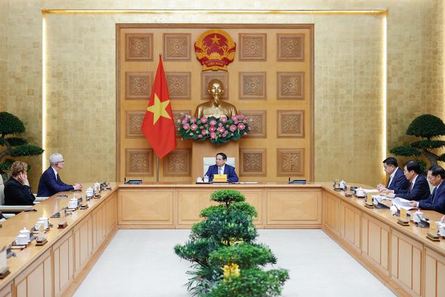 越南政府总理范明正会见美国苹果公司首席执行官蒂姆•库克- Ảnh 3.