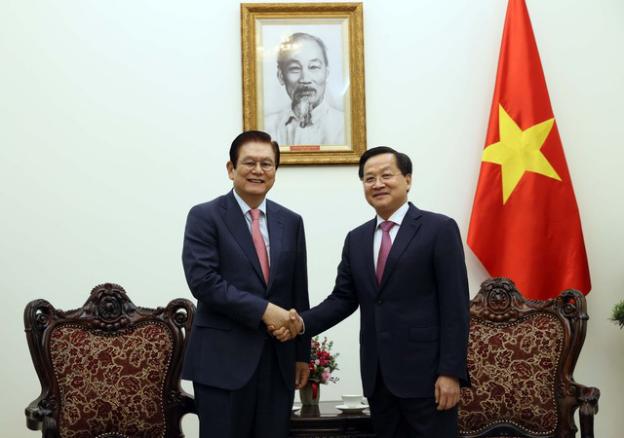 政府副总理黎明慨会见韩国晓星集团副董事长兼首席执行官- Ảnh 1.
