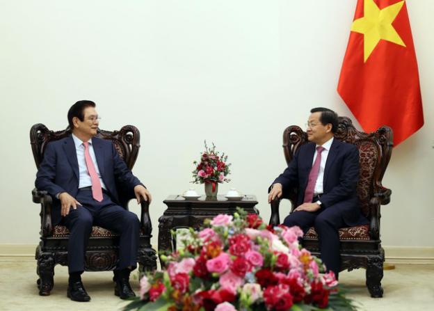 政府副总理黎明慨会见韩国晓星集团副董事长兼首席执行官- Ảnh 2.