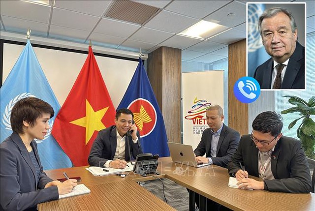 联合国秘书长安东尼奥·古特雷斯热烈祝贺苏林当选越南国家主席- Ảnh 1.