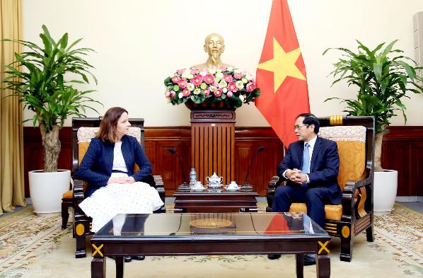 裴青山部长会见波兰外交部副国务秘书- Ảnh 2. ộ trưởng ngoại giao Bùi Thanh Sơn tiếp Quốc Vụ khanh Ba Lan