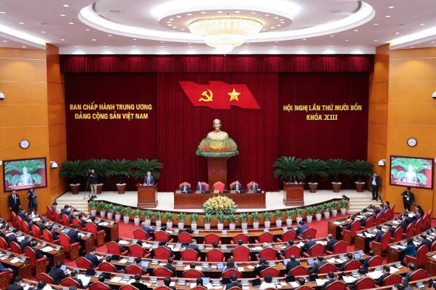 越南共产党第十三届中央委员会第十四次全体会议第一天公报- Ảnh 1. 越南共产党第十三届中央委员会第十四次全体会议第一天公报- Ảnh 1.