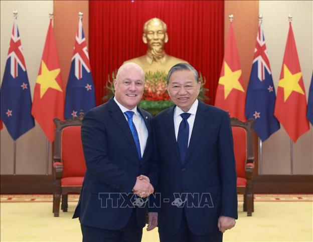 越共中央总书记苏林会见新西兰总理卢克森- Ảnh 1. 越共中央总书记苏林会见新西兰总理卢克森- Ảnh 1.