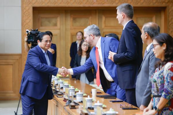 范明正总理和美国企业代表会面- Ảnh 1.